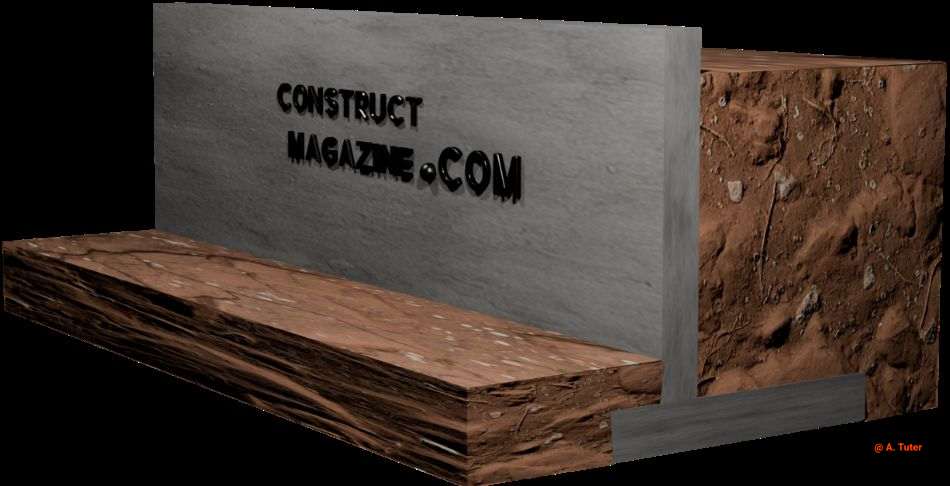 Cantilever retaining wall