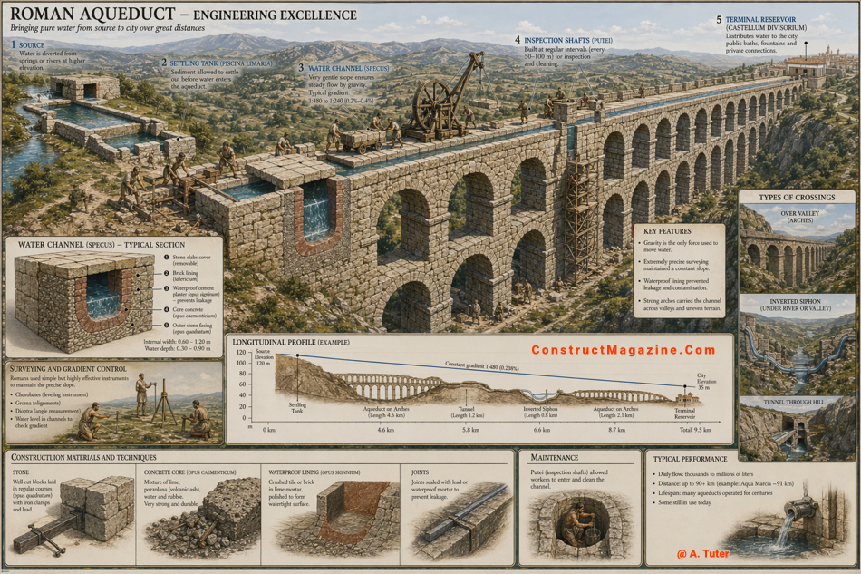 The Engineering Mastery of Roman Aqueducts