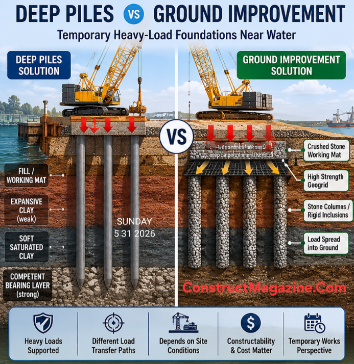 Pile vs Ground Improvement Onshore