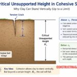 Clay Tension Zone and Unsupported Free Height ( Critical Depth)